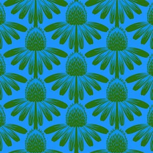NEU - Indelible von Anna Maria Textiles für Northcott - Verkauft von 1/2 Yards - Sonnenhut - Pool