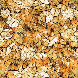 NOUVEAUTÉ - Boho SUNRISE - Vendu par 1/2 mètre - Mixeur céleste - Marron