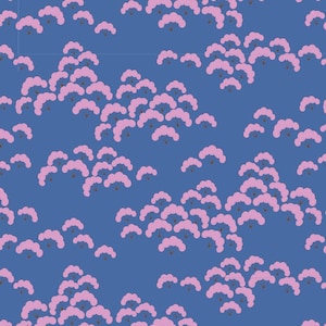 Bloomsville by Tone Finnanger for Tilda - sold by the 1/2 yard - Cotton Bloom Blueberry