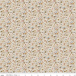 New -LIBERTY DENIM FLORALS - Sold by 1/2 Yard  - Posy Haze B