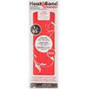 May include: A red and white package labeled "Heat Bond" for fabric adhesive. The package features a product image, text, and a graphic of a leaf. The package is vertically oriented.