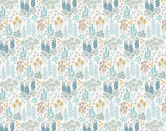 NEW! Horizon by Pippa Shaw for Figo Fabrics - Sold by 1/2 Yards -floral on white