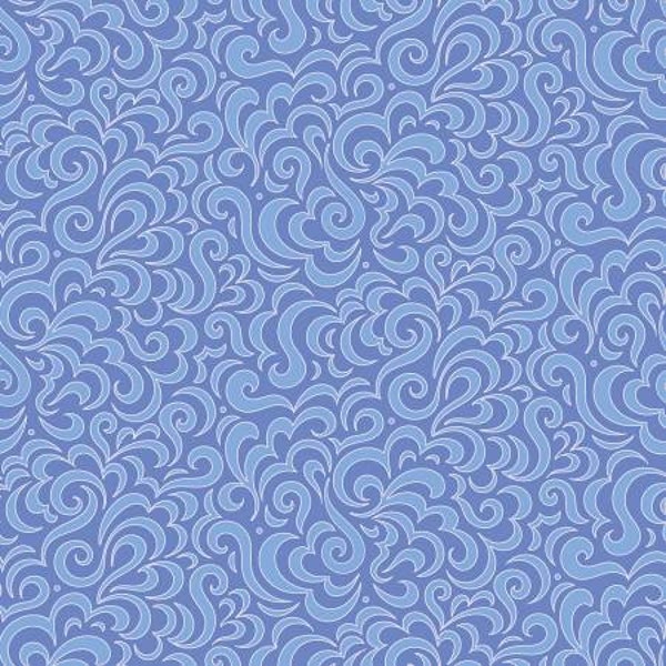 Contempo Studio Winter Jewels by Amanda Murphy Collection - Sold by 1/2 yard  - Periwinkle Elegance