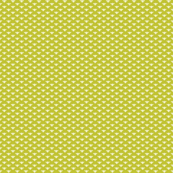 FIGO - Local Honey By Heather Bailey - Sold by 1/2 Yards -Chartreuse (Bee Scatter)