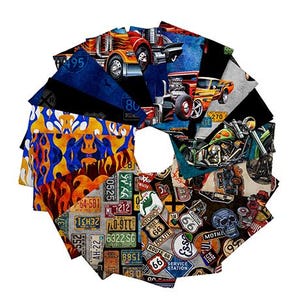 NEW - Heavy Metal  by Morris Creative Group for QT Fabrics - Fat Quarters - 18 pc.