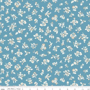 New -LIBERTY DENIM FLORALS - Sold by 1/2 Yard  - Tumbling Blooms B