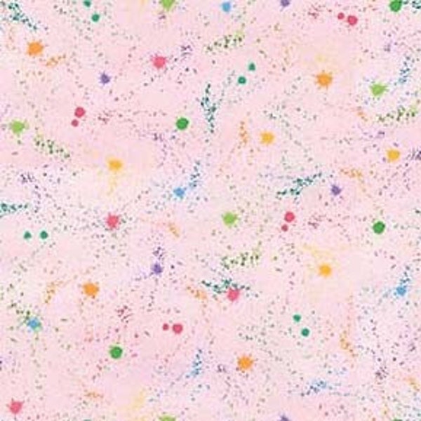 BRUSH WITH NATURE par Louise Nisbet pour Michael Miller - Vendu par 1/2 yard - Color Splash Pink