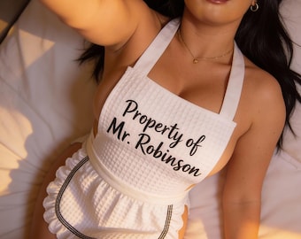 Personalized Apron with Custom Text – Handmade Apron – Custom Gift for Him or Her
