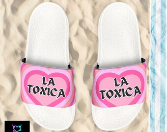 La Toxica Women's PU Slide Sandals