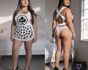 Queen of Spades Apron – Handmade USA, Seductive Power Statement