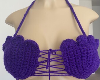 seashell bralette