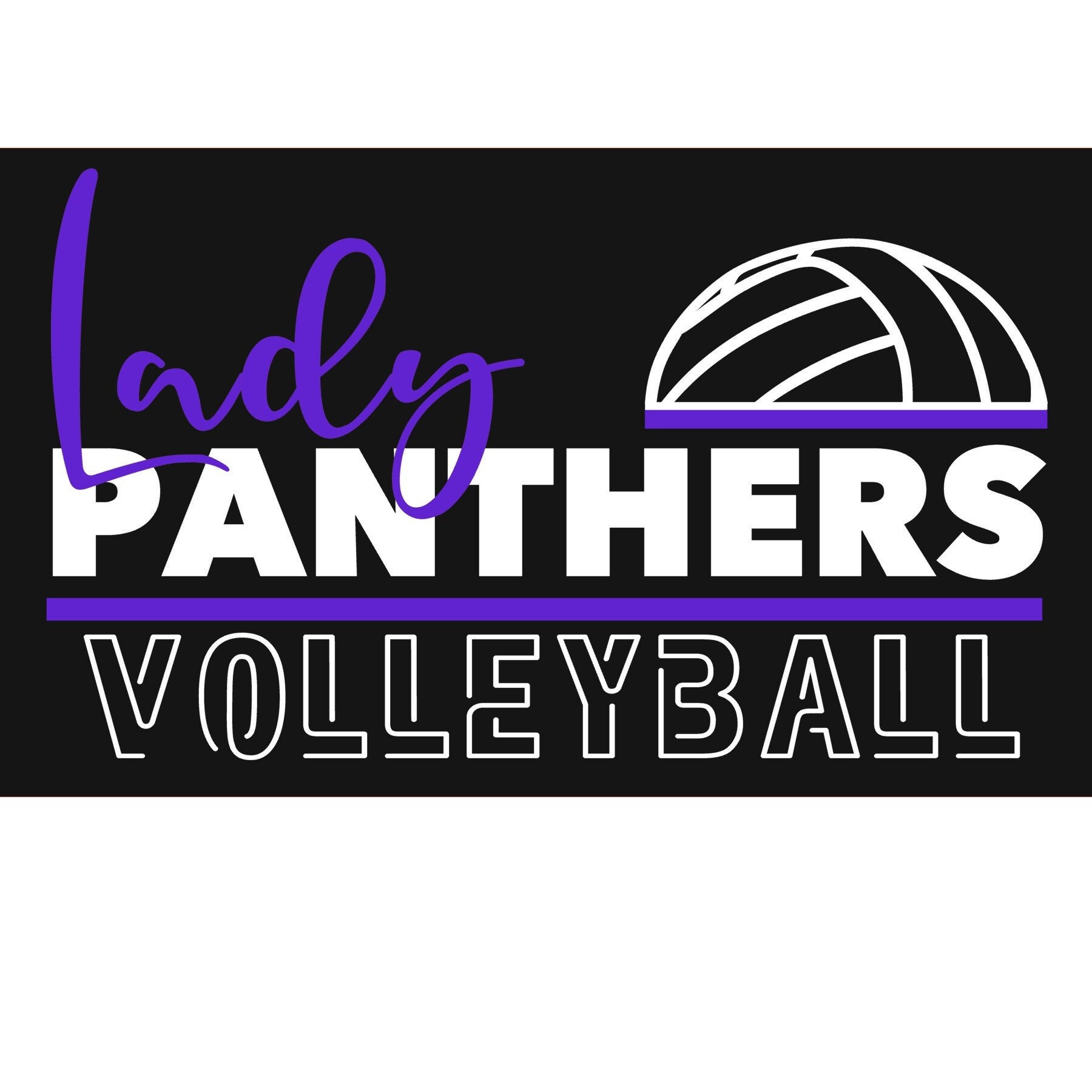 Lady Panthers Volleyball Jpeg, SVG, PNG Etsy