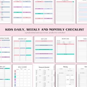 ADHD Planner for Kids, Educational Planner, Daily Organizer, Children&#39;s Planner, Focus Tool, Study Aid