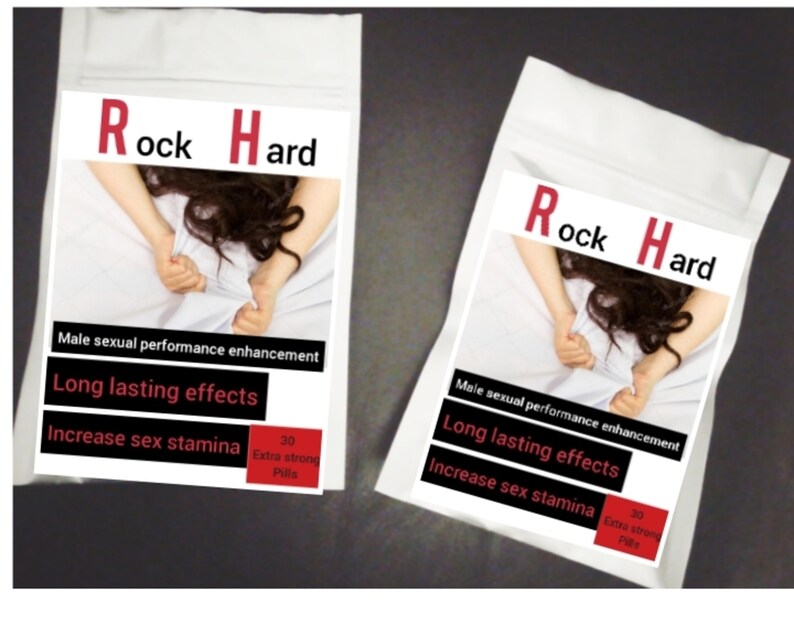 30 x ROCK HARD Mega Pills Male Enhancement Strong Effective Etsy