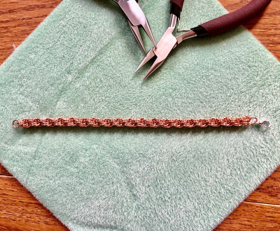 Double Spiral Chain Maille Bracelet | Etsy