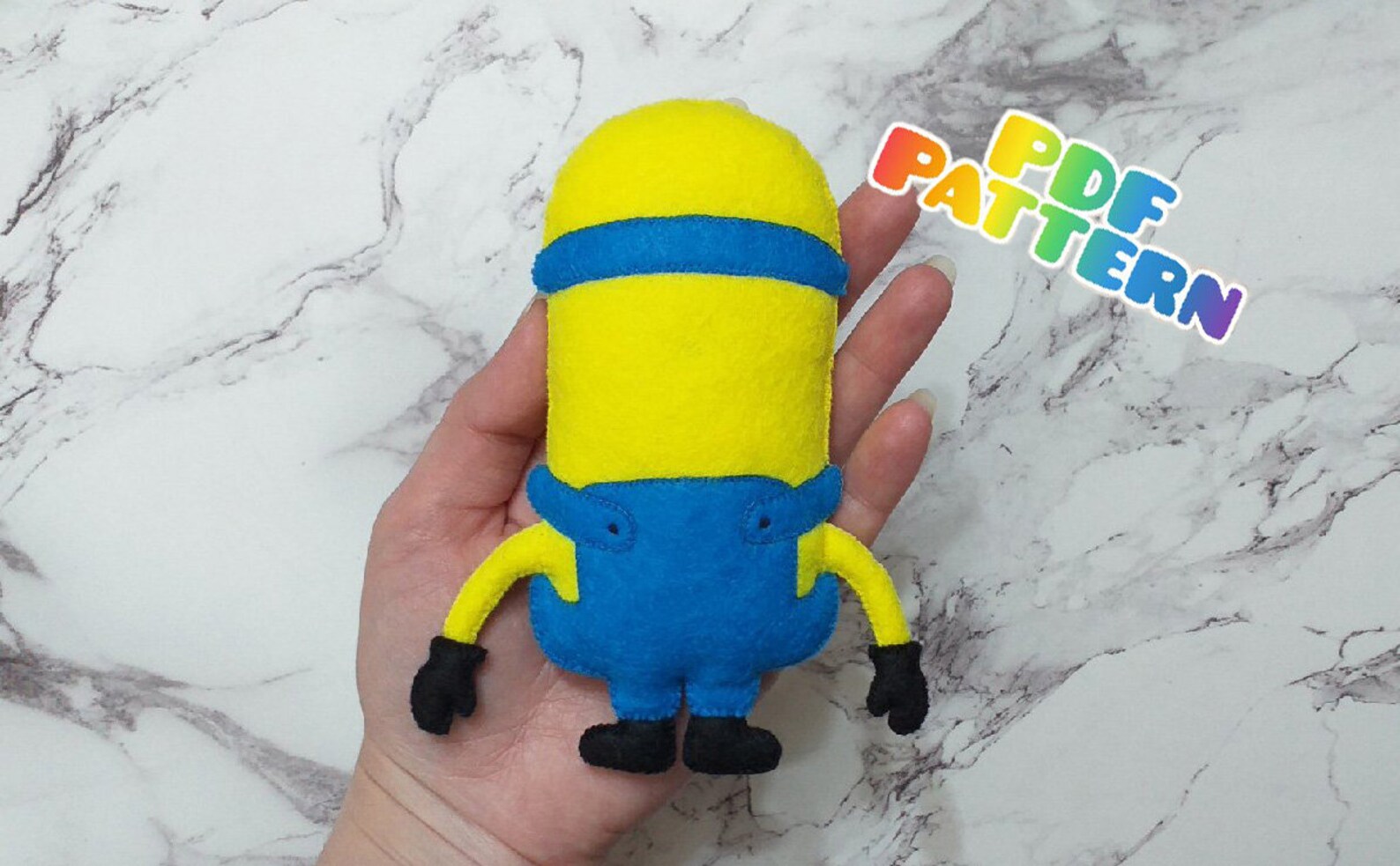 Felt minion pattern Minions doll PDF Pattern Felt doll Etsy