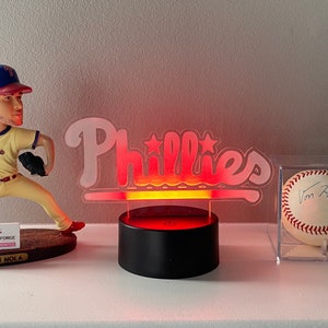 16 kolorów Philadelphia Phillies LED akrylowe światło Baseball World Series