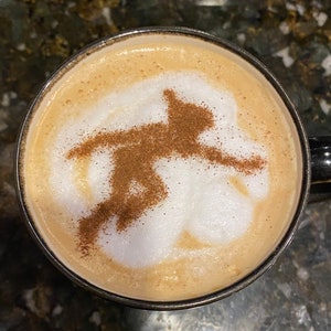 Peter Pan - Coffee Stencil Disney Disneyland Disney World Laser Cut Acrylic