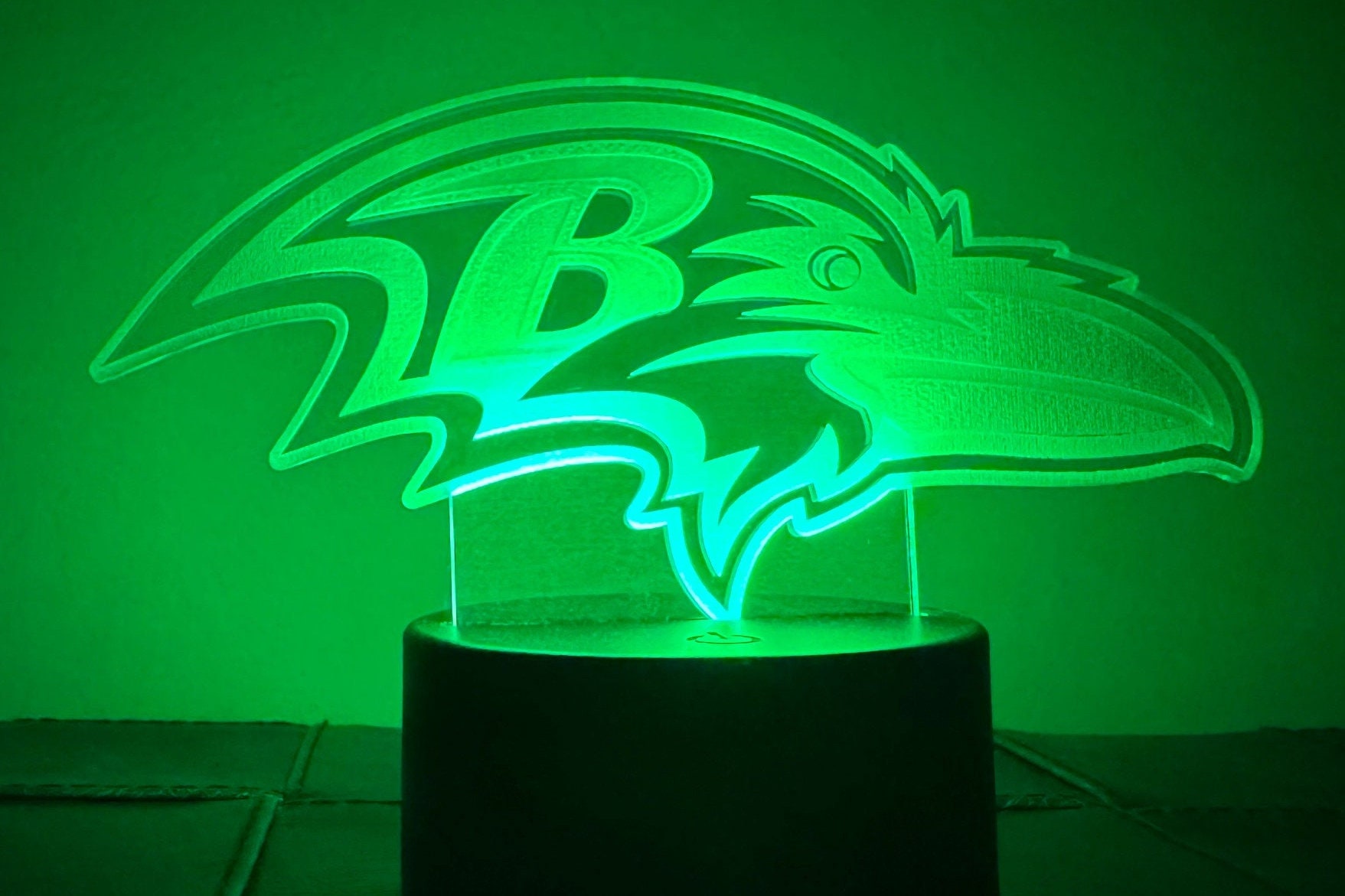 16 Color Baltimore Ravens LED Acrylic Light Football Gift - Etsy