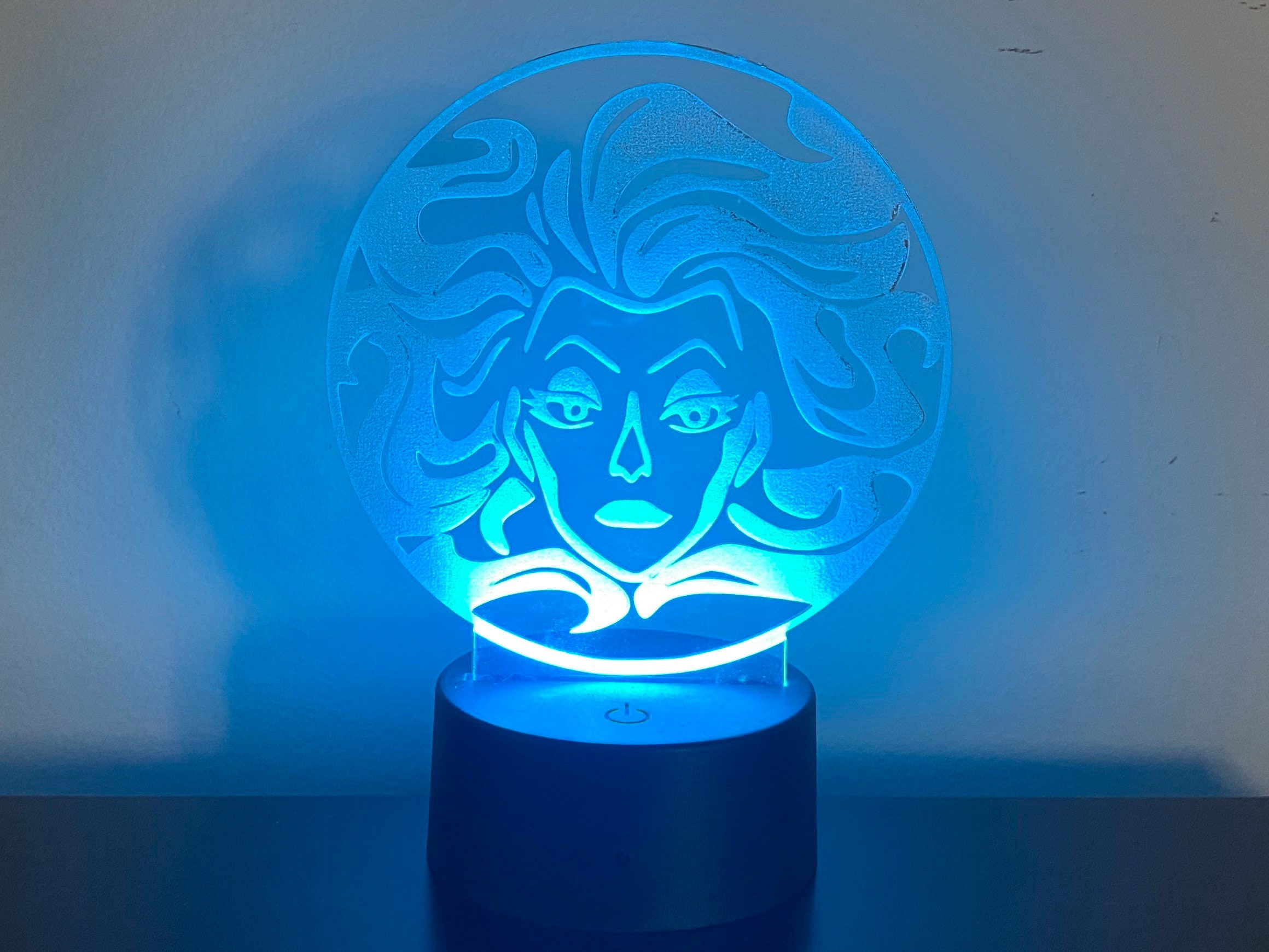 16 Color Madame Leota LED Acrylic Light Disney World Disneyland
