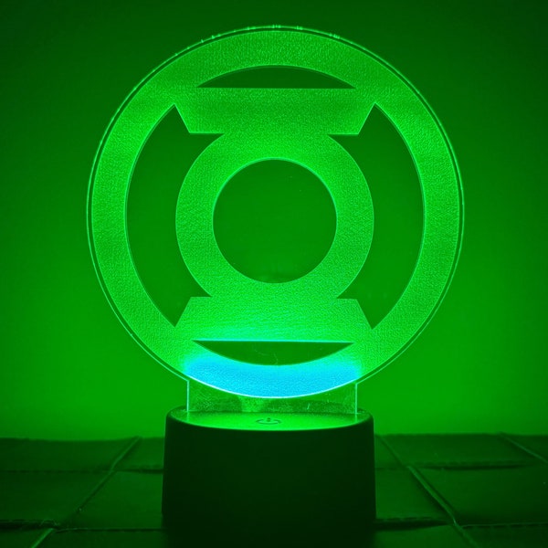 16 Color Green Lantern LED Acrylic Light Marvel Disney