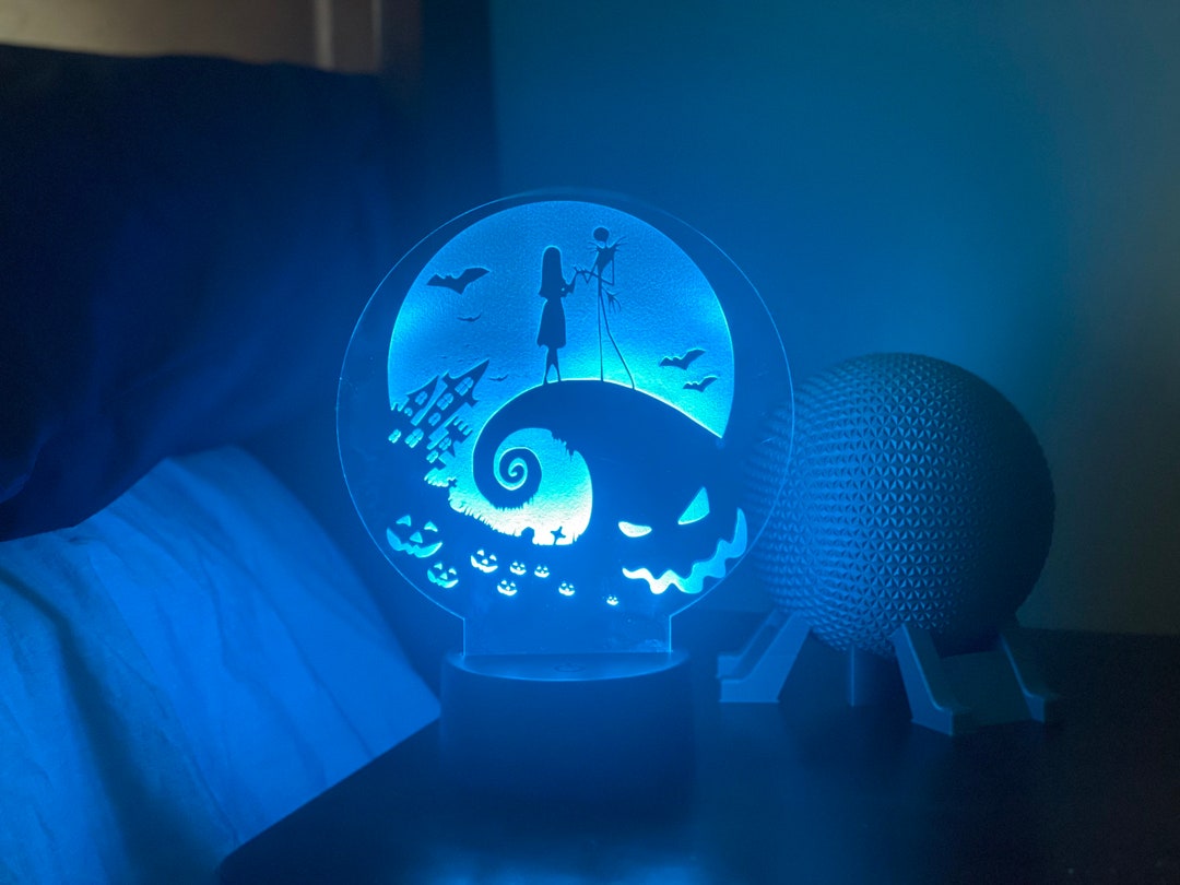 16 Color Nightmare Before Christmas Jack Skellington LED Acrylic Light