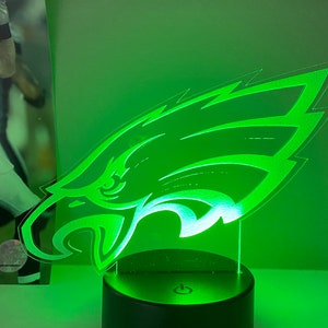 16 Color Philadelphia Eagles LED Acrylic Light Football Gift
