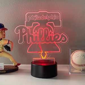 16-kolorowa lampa akrylowa Philadelphia Phillies Bell LED Baseball World Series