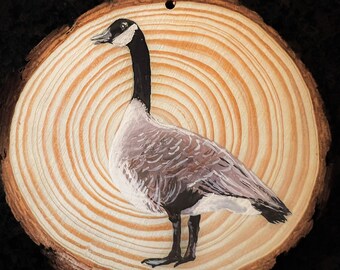 ヴィンテージの木彫りカナダグース彫刻：マツ鳥、カナダ製 - Etsy 日本