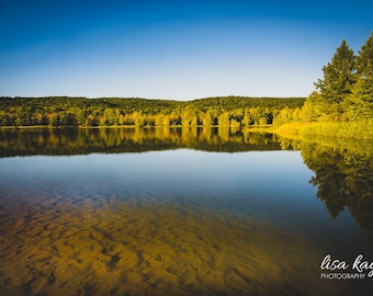 PRINT-Lake Michigan/North Bar Lake, Sleeping Bear Dunes, Water view, Beach, Northern Michigan, Leelanau County, Empire, Lake View, Dunes