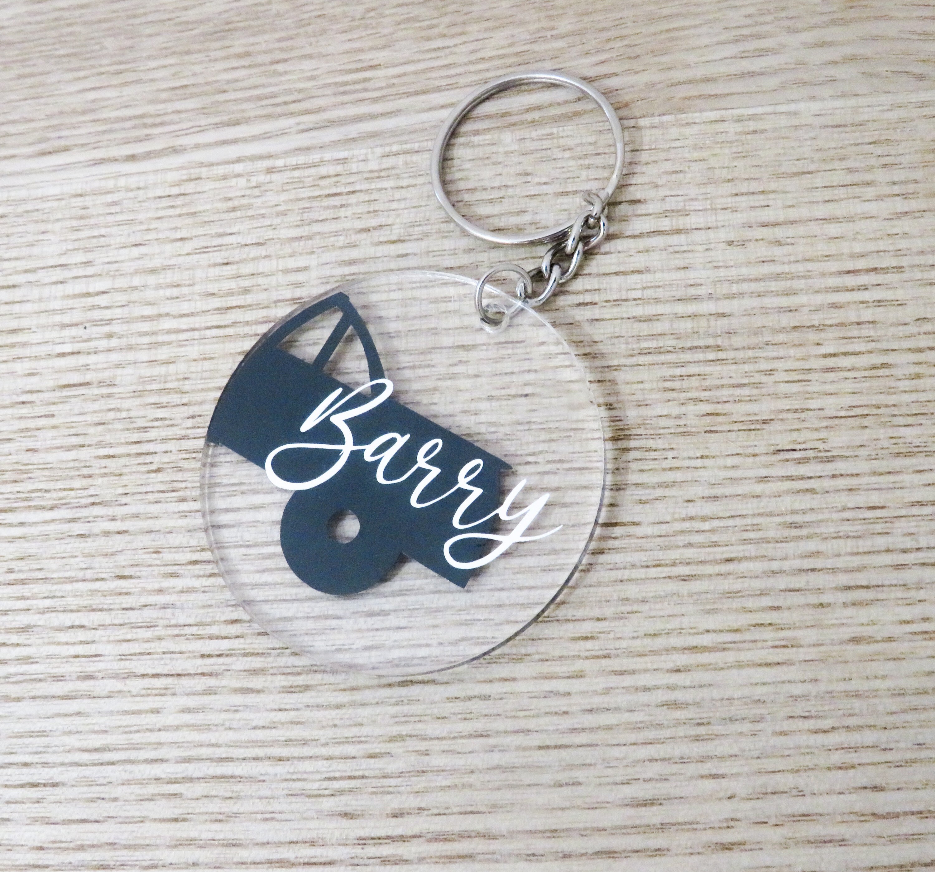 Personalised acrylic car keyring Etsy