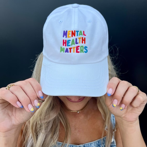 Mental health hat | Colorful embroidered hat