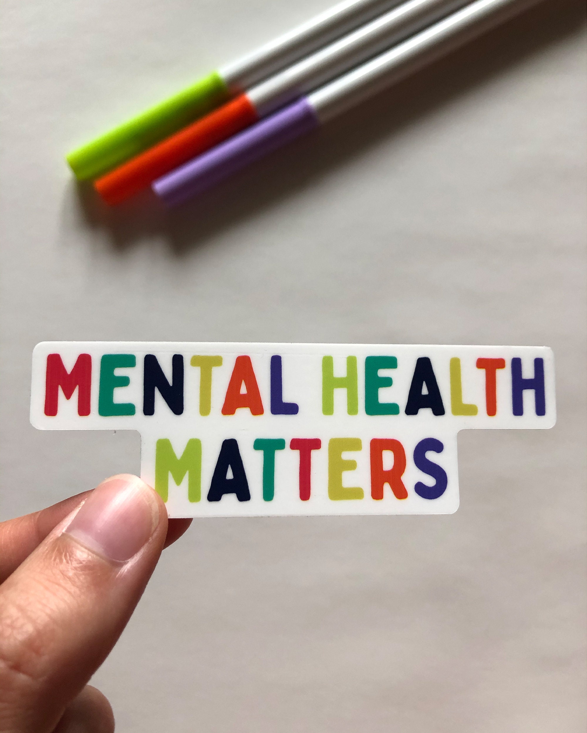 4pack of Mental Health Stickers Etsy Sweden