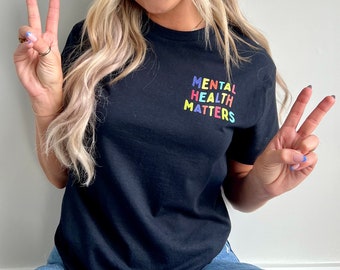 Mental health shirt | Colorful self care apparel