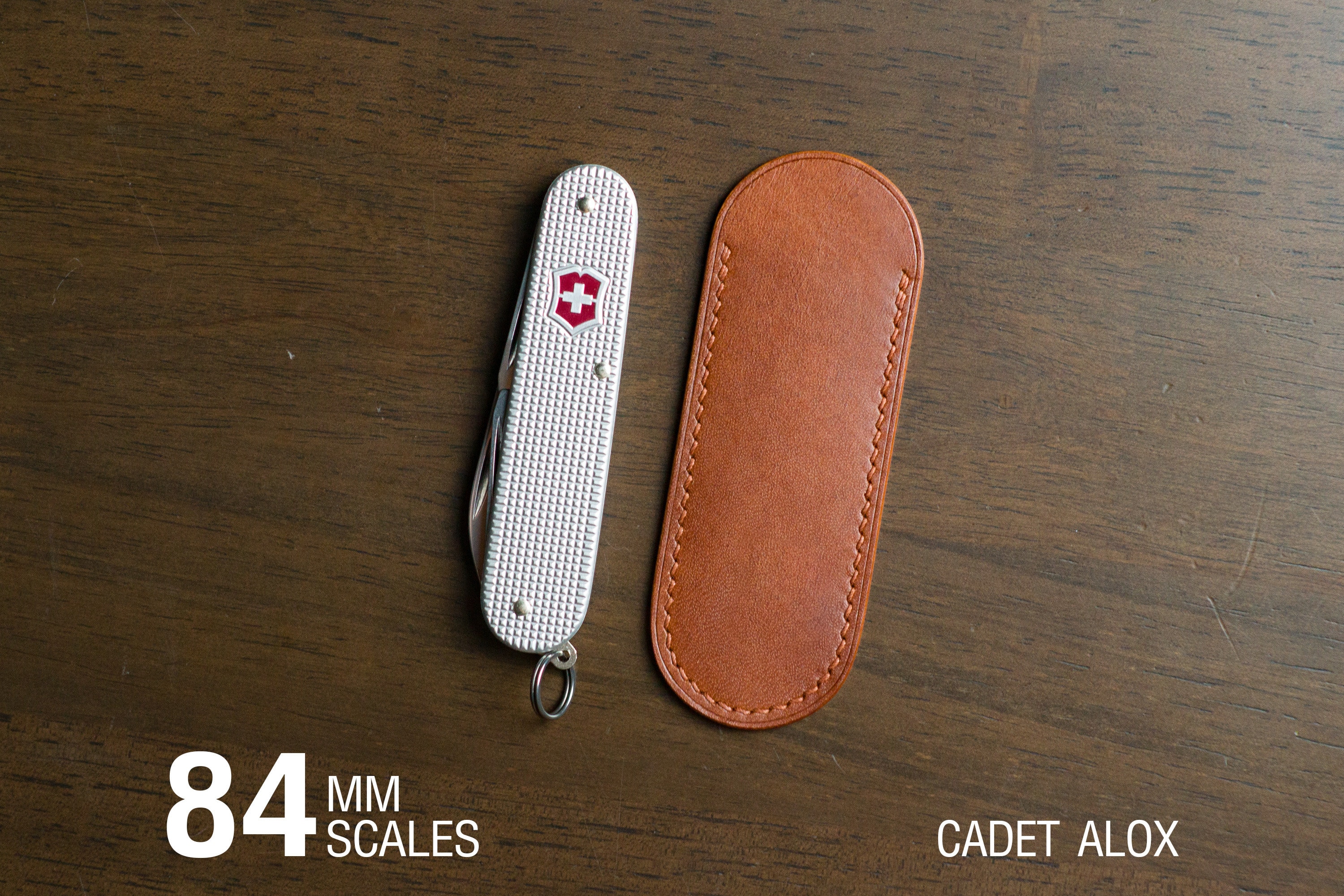 Leather Pouch for Victorinox Cadet Alox, 84 Mm Scales, Handmade, Buttero,  Veg-tan Leather 