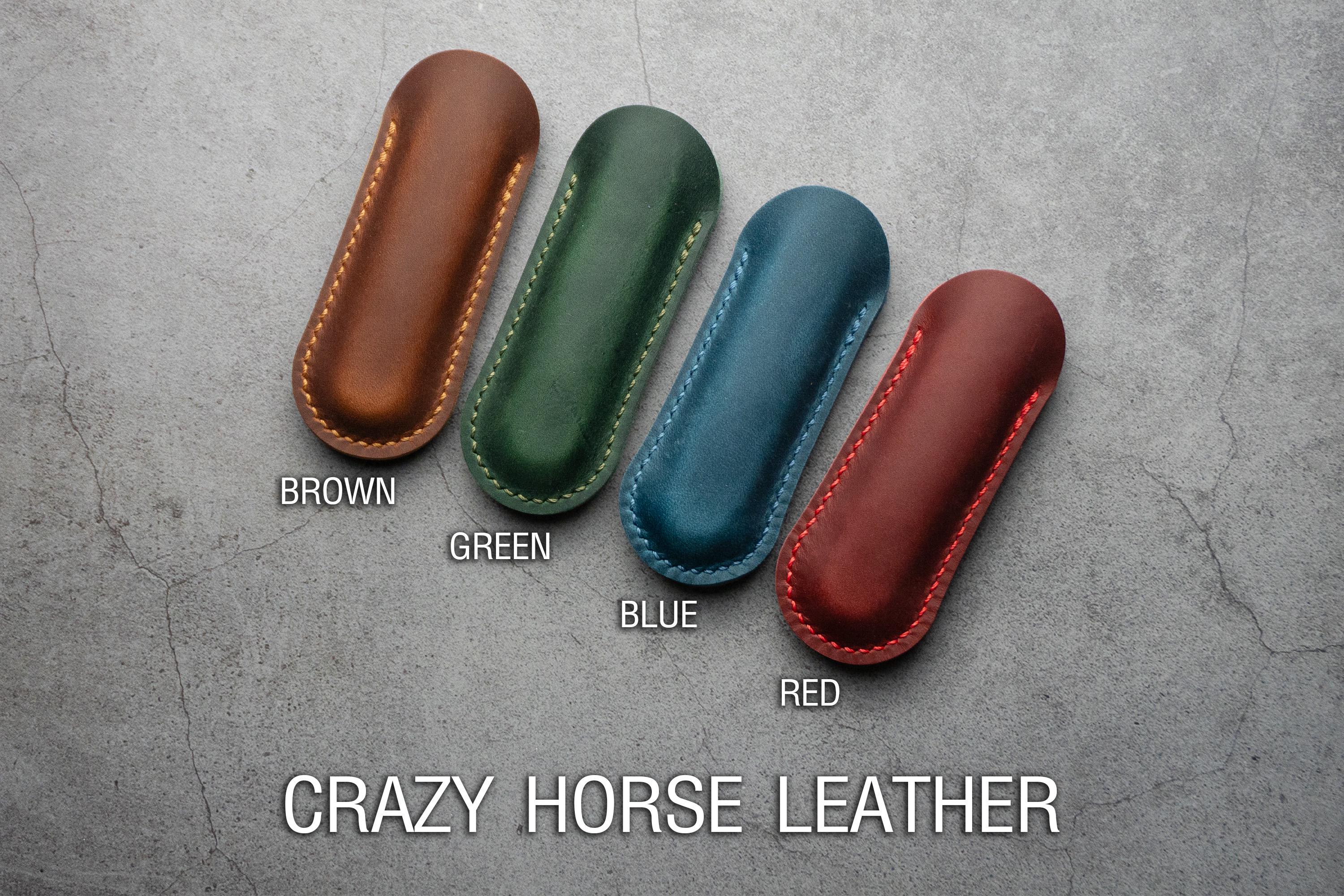 Handmade Crazy Horse Leather Victorinox Sleeve : Spartan, Pioneer