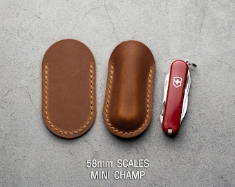 Handmade Crazy Horse Leather Victorinox Sleeve : Spartan, Pioneer