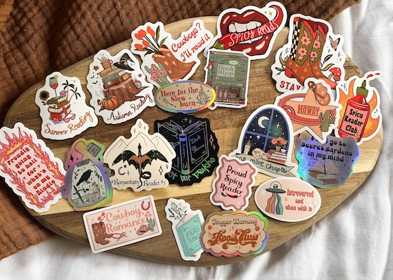 Huge Sticker bundle, kindle stickers, bookish sticker, girlie stickers, book lover gift