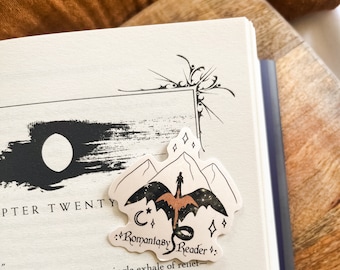 Romantasy Reader sticker, bookish sticker, kindle sticker, Bookish Girlie Sticker, Kindle Girlie Sticker, Book lover gift