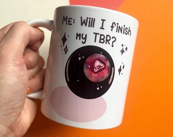 TBR reading mug, cute reader gift, reader gift, reader mug, funny gift, TBR mug, cute girlie mug, funny reader mug