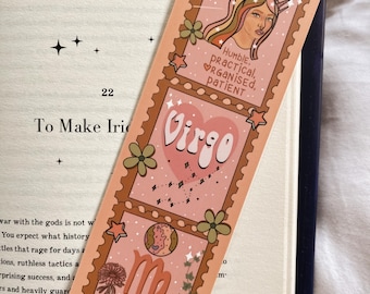 Zodiac Virgo bookmark, tassel bookmark, zodiac gift, zodiac birthday, Book lover gift, birth month gift, Virgo gift, cute bookmark