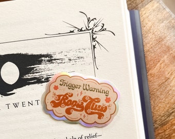 Trigger Warning Book Club Sticker, bookish sticker, kindle sticker, Bookish Girlie Sticker, Kindle Girlie Sticker, Book lover gift