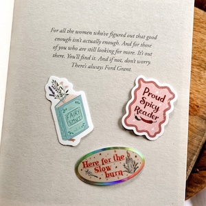 Mini Bookish Sticker bundle, bookish stickers, Book Stickers for Kindle, Sticker for e-reader, Book nerd sticker, Book lover Sticker
