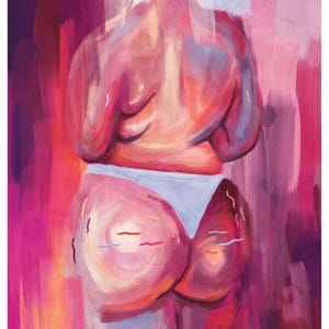 Rainbow Body Positive Print | Booty Print | Body Positive Butt | Plus Size Art | Curvy Art | Female Body Wall Art | Feminist Art