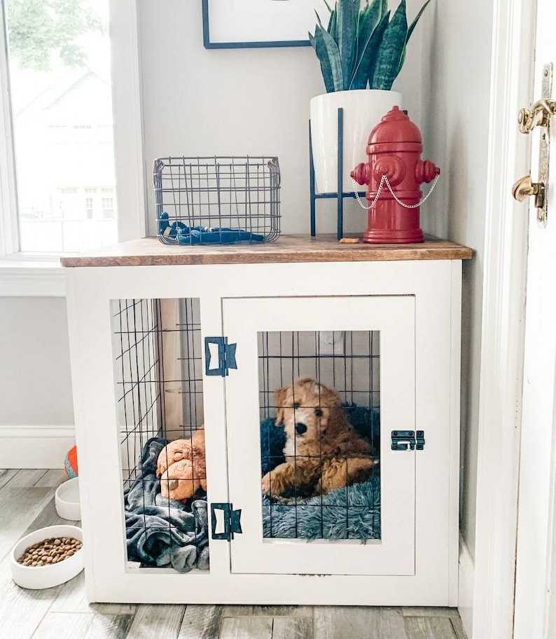 Dog Kennel Furniture Etsy at Gabriela McDonald blog