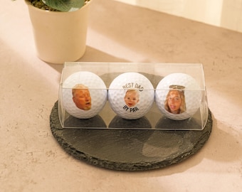 Custom Golf Balls, Best Day By Par, Personalized Dad & Mom Golf Gift , Unique Printed Golf Ball Best Father’s Day Gift Funny Golf Lover Gift