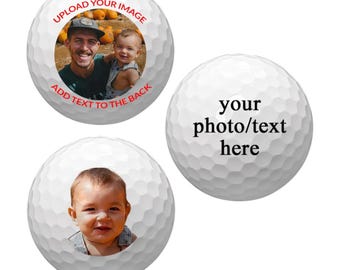 Custom Family Picture Golf Balls, Personalized Dad & Mom Golf Gift , Unique Printed Golf Ball, Best Father’s Day Gift, Funny Golf Lover Gift