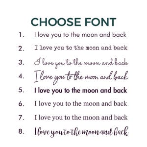 a handwritten poem with the words choose font