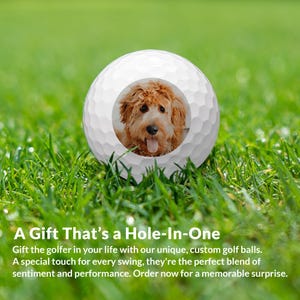 Custom Pet Picture Golf Ball, Personalized Picture Golf Ball, Pet
