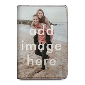 Custom Passport Cover, Personalized Passport Holder RFID Protection, Custom Travel Wallet, Faux Leather Cover, Travel Gift for Men & Women